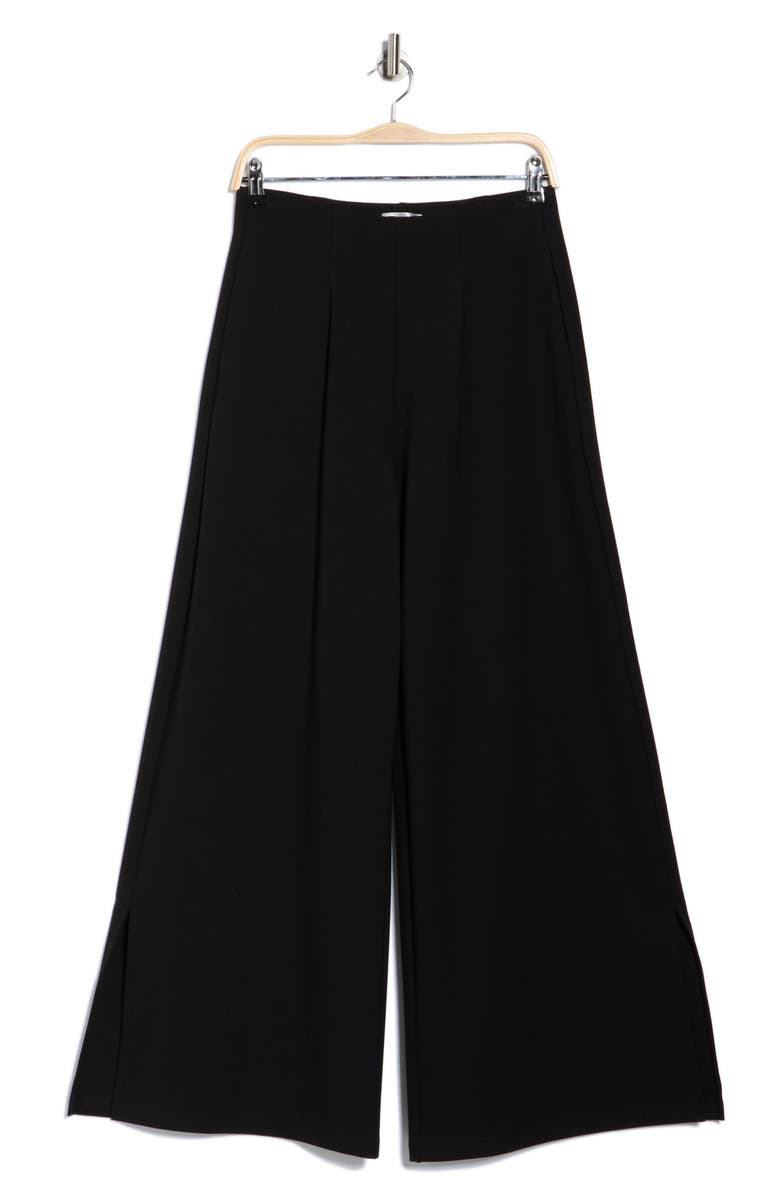 PATRIZIA LUCA Side Pocket Wide Leg Pants, Alternate, color, Black