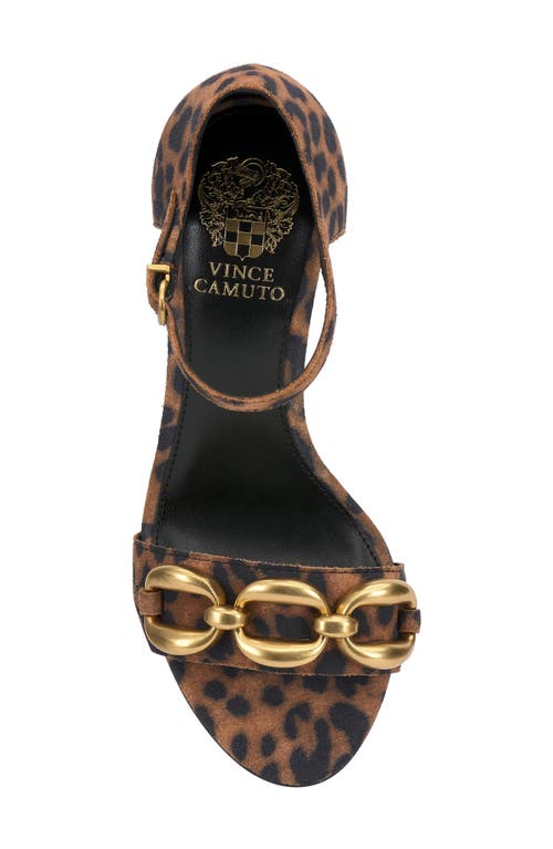 Vince Camuto Aurelia Ankle Strap Sandal In Brown