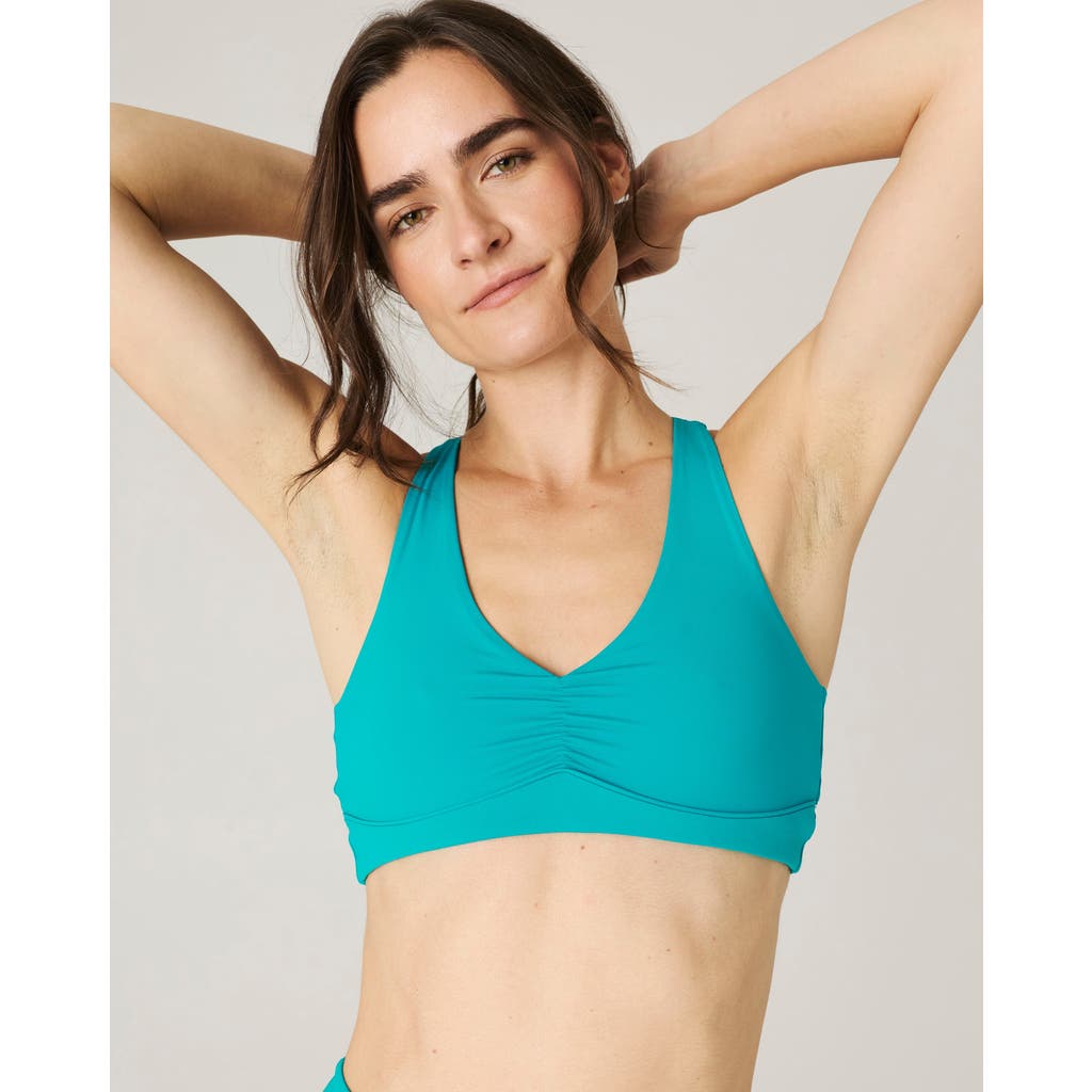 Daughter Lessons Retrofit Sports Bra In Blue