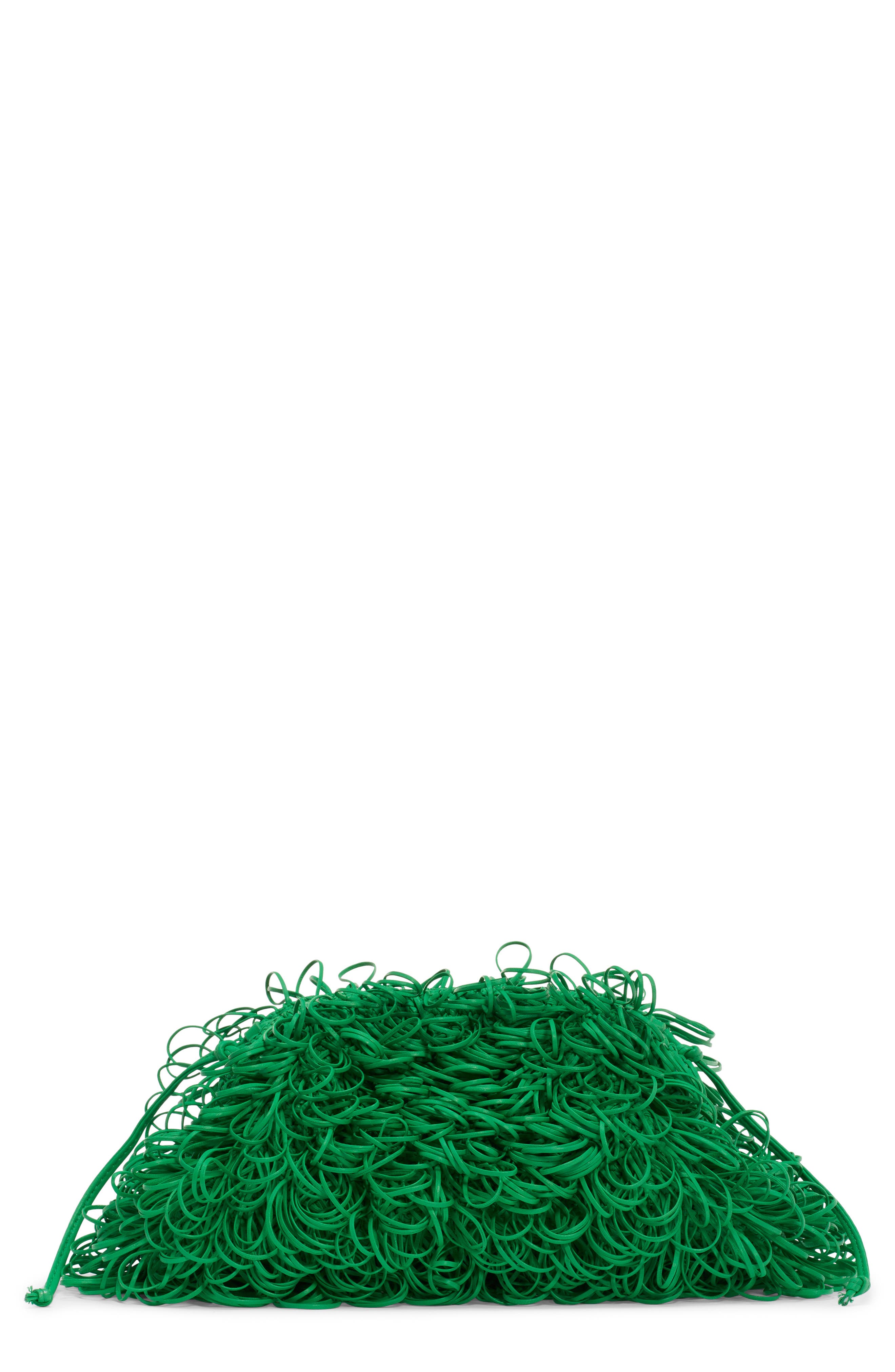 Bottega Veneta The Sponge Pouch Leather Clutch, Main, color, 