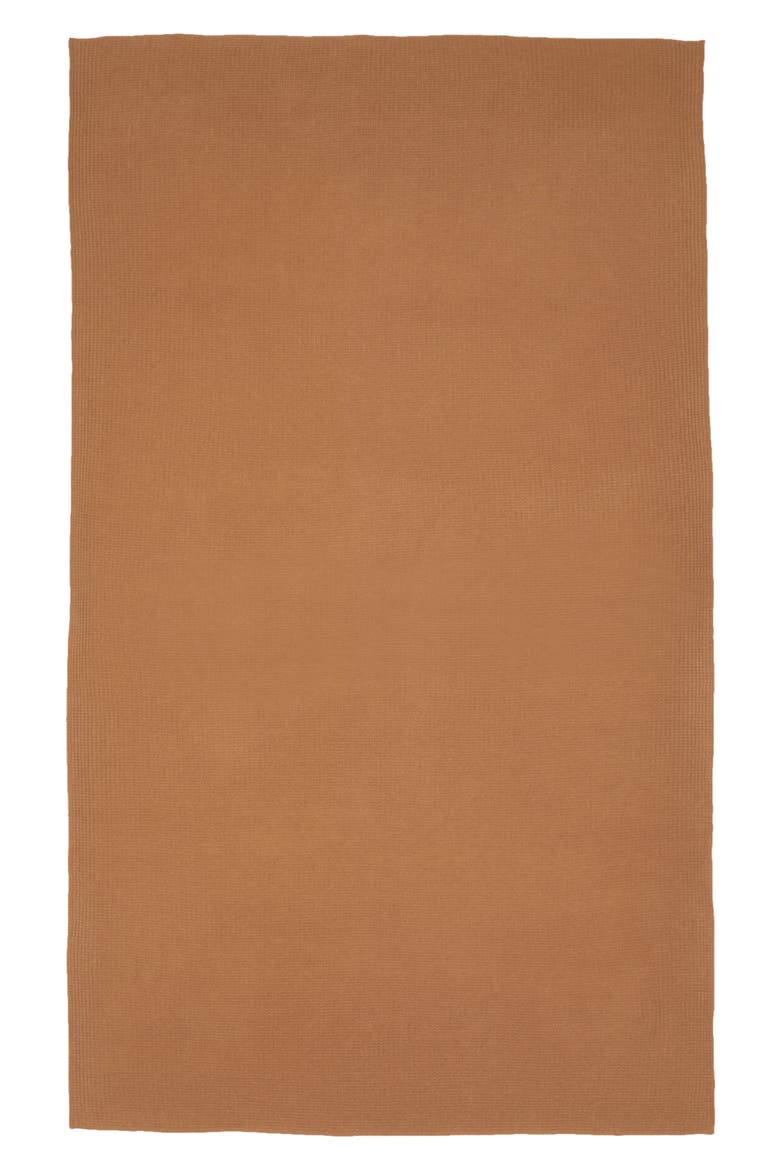 Textured Cashmere Scarf, Alternate, color, BROWN SUGAR
