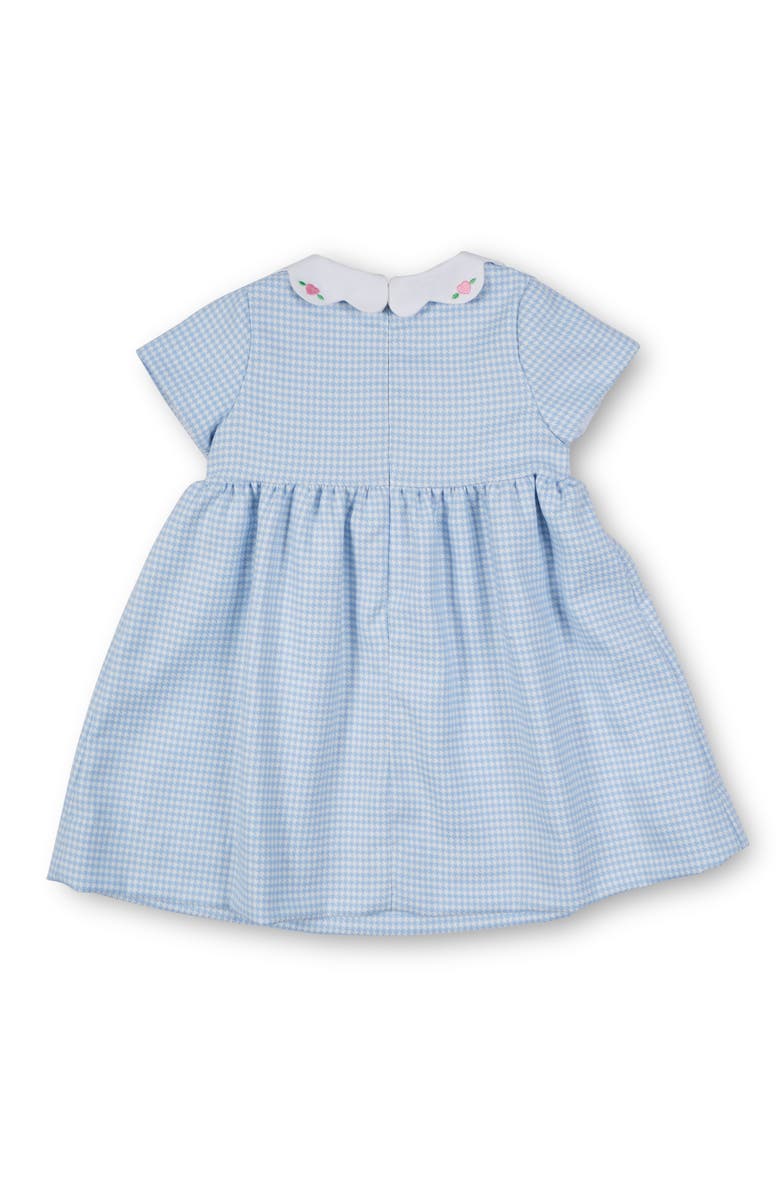 Florence Eiseman Houndstooth Dress With Hearts, Alternate, color, Light Blue, White