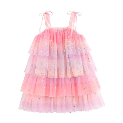 Lysette Glitter Tier Dress
