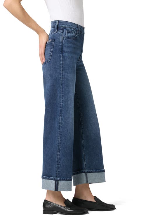 Joe's Ankle Cuff Wide Leg Jeans In Blue