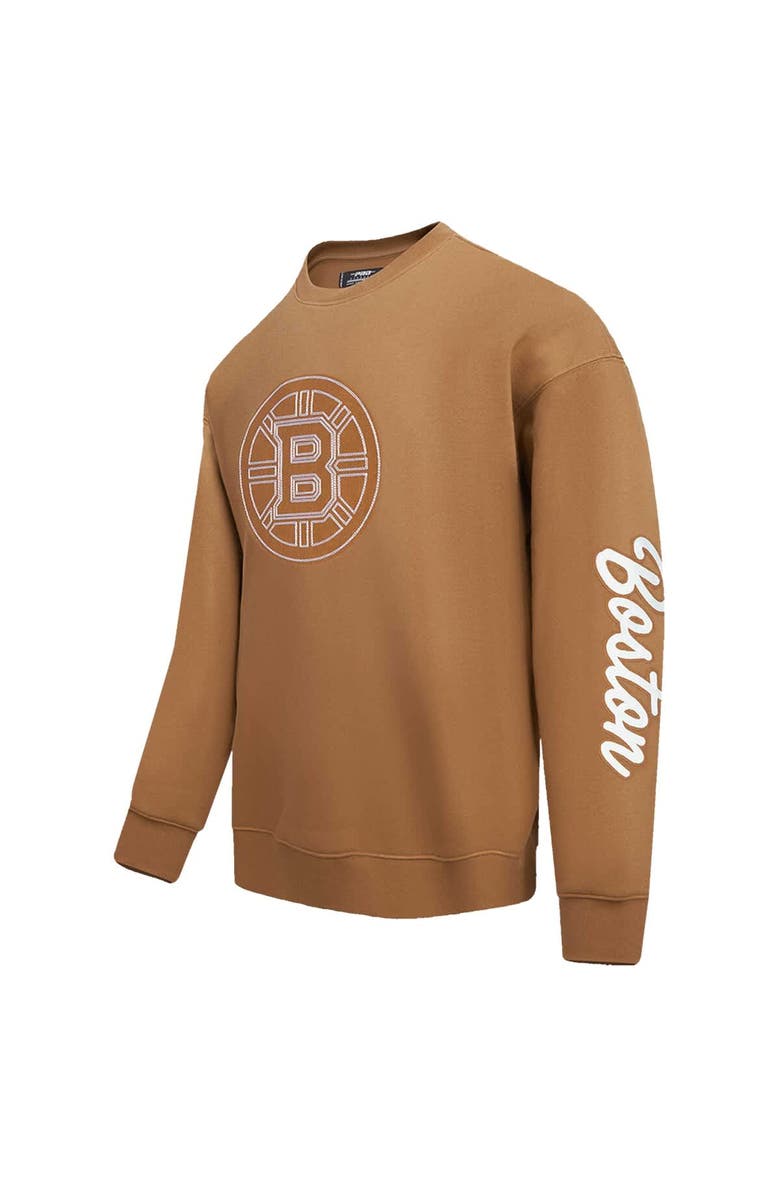 PRO STANDARD Men's Pro Standard Brown Boston Bruins Paint the City Pullover Sweatshirt, Alternate, color, Brown