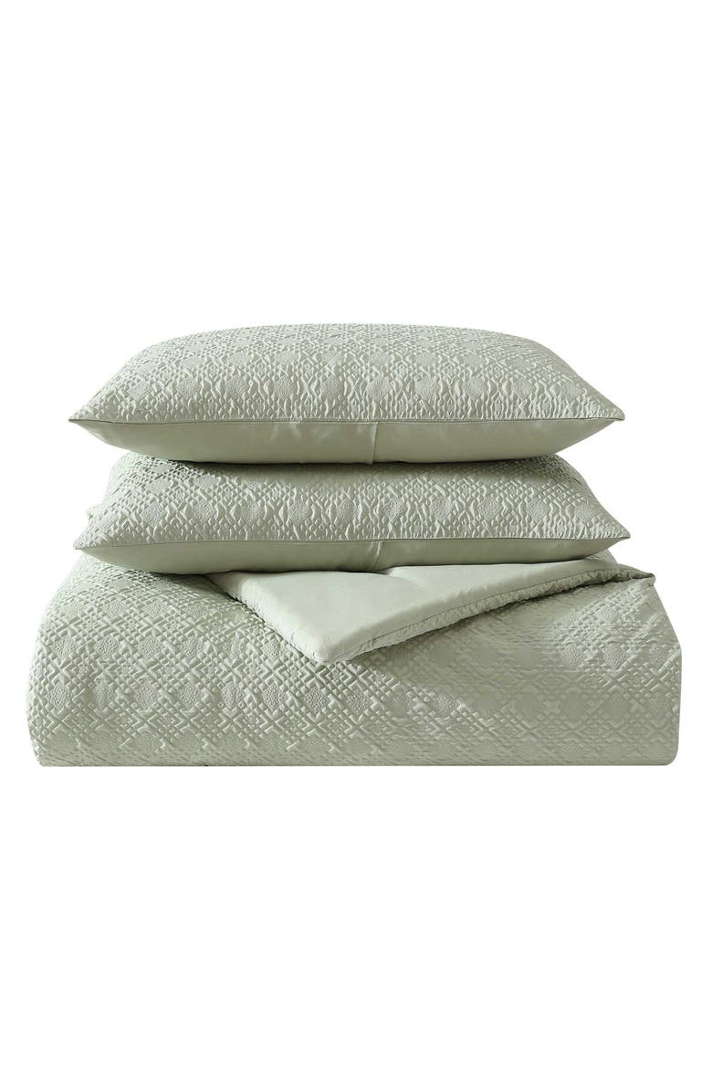 Wrangler Sedona Geometric Comforter & Sham Set, Main, color, Light Green