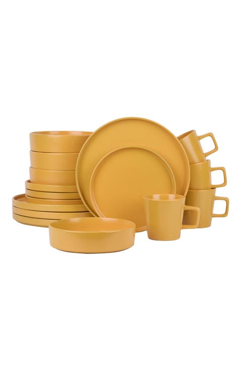 Cleo Stoneware 16-Piece Dinnerware Set