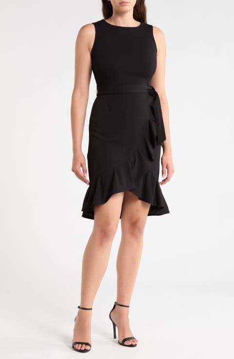 Ruffle Tie Waist Dress