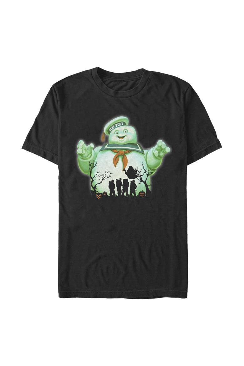 Men's Ghostbusters Halloween Stay Puft Marshmallow Man  Graphic T-Shirt, Main, color, Black