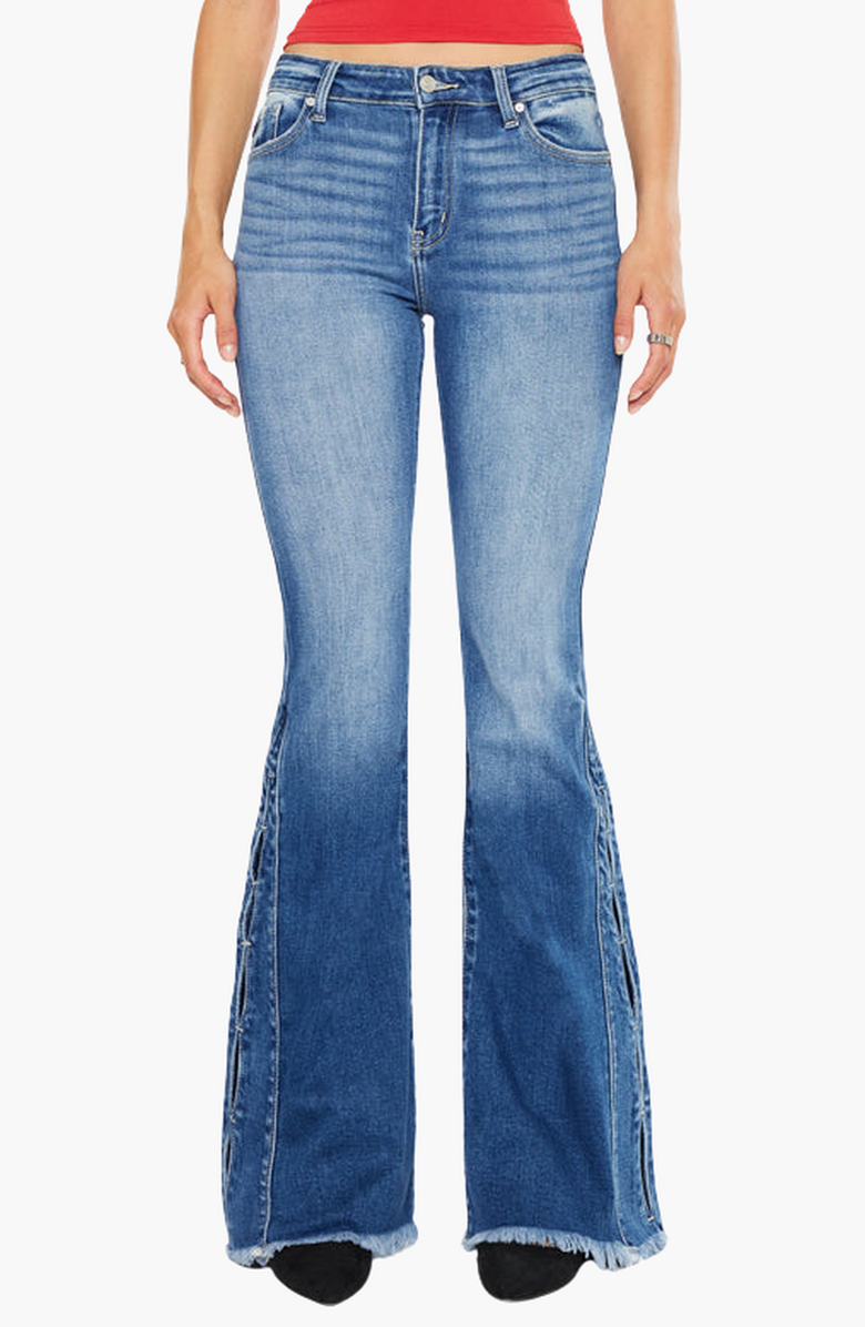 KanCan Rila High Rise Flare Jeans, Main, color, Medium Wash