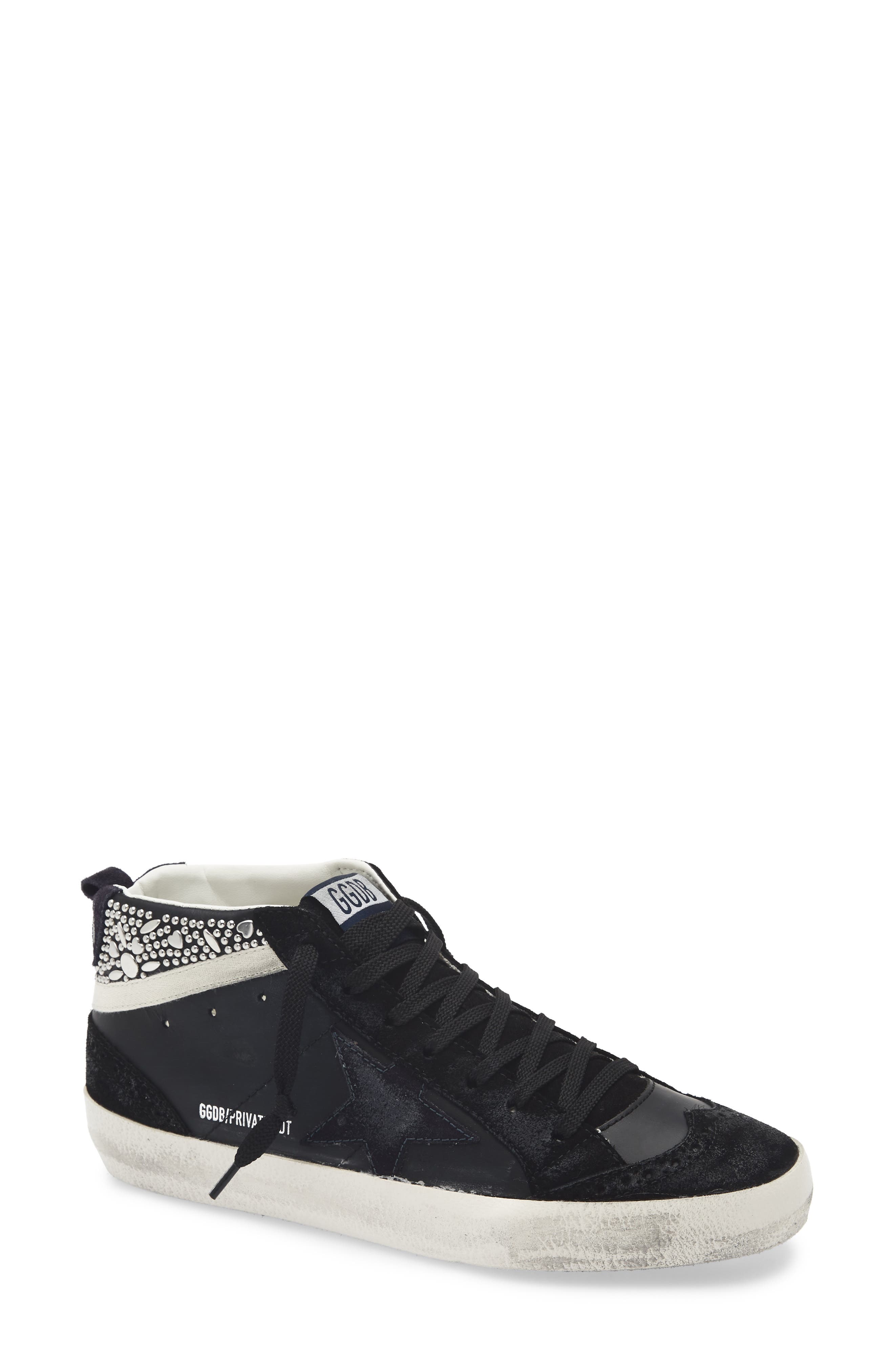 Golden Goose Mid Star Sneaker, Main, color, Black/ Blue