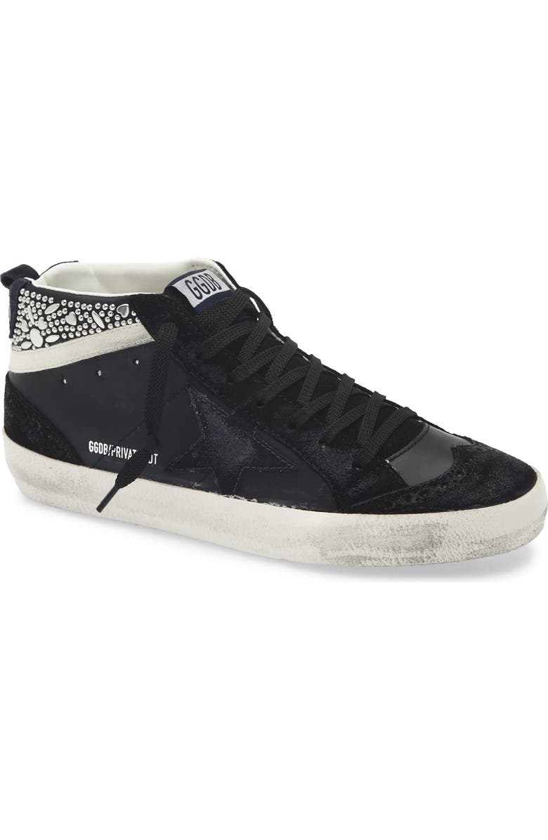 Golden Goose Mid Star Sneaker, Main, color, Black/ Blue