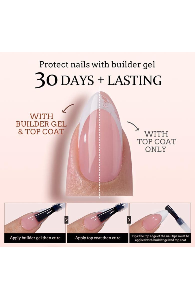 Btartboxnails Soft Gel Nails XCOATTIPS<sup>®</sup> French Collection, Alternate, color, Short Coffin Pink