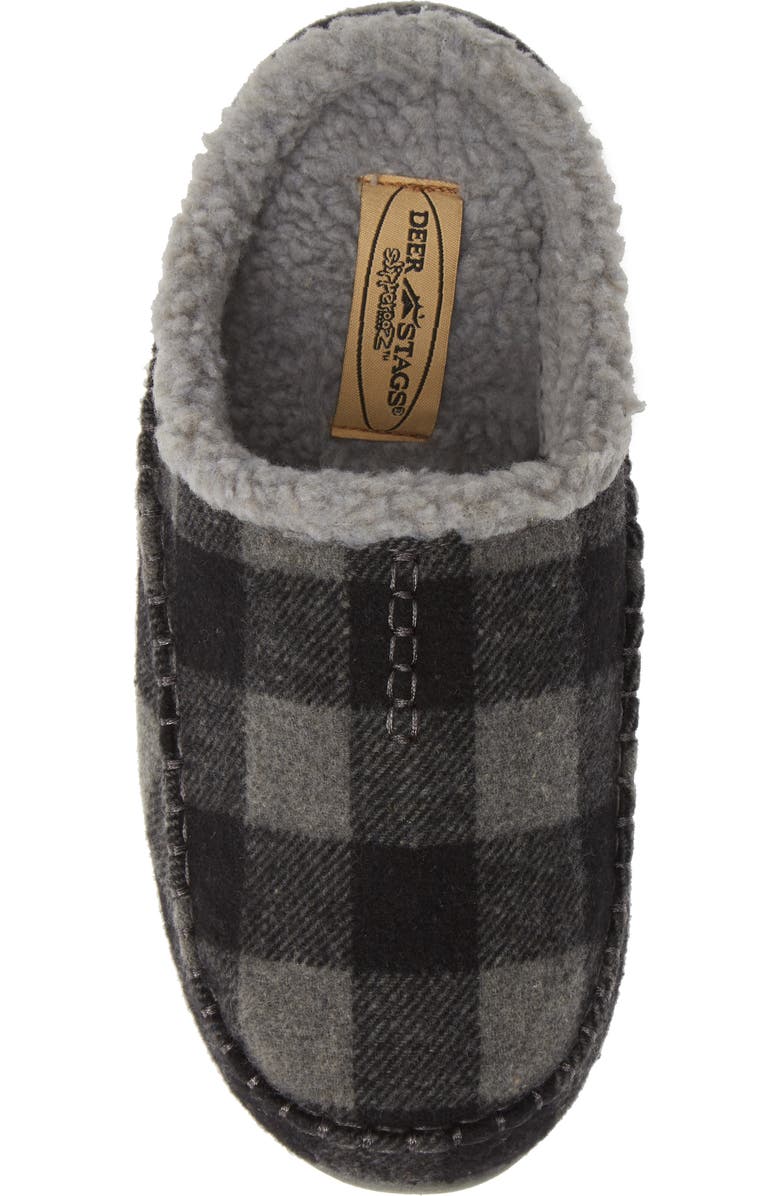 Deer Stags Nordic Slipper, Alternate, color, Grey / Black