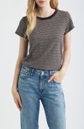 rag & bone The Stripe Organic Pima Cotton Slub T-Shirt