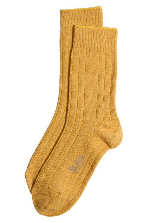 Luxe Merino Wool & Cashmere Blend Crew Socks