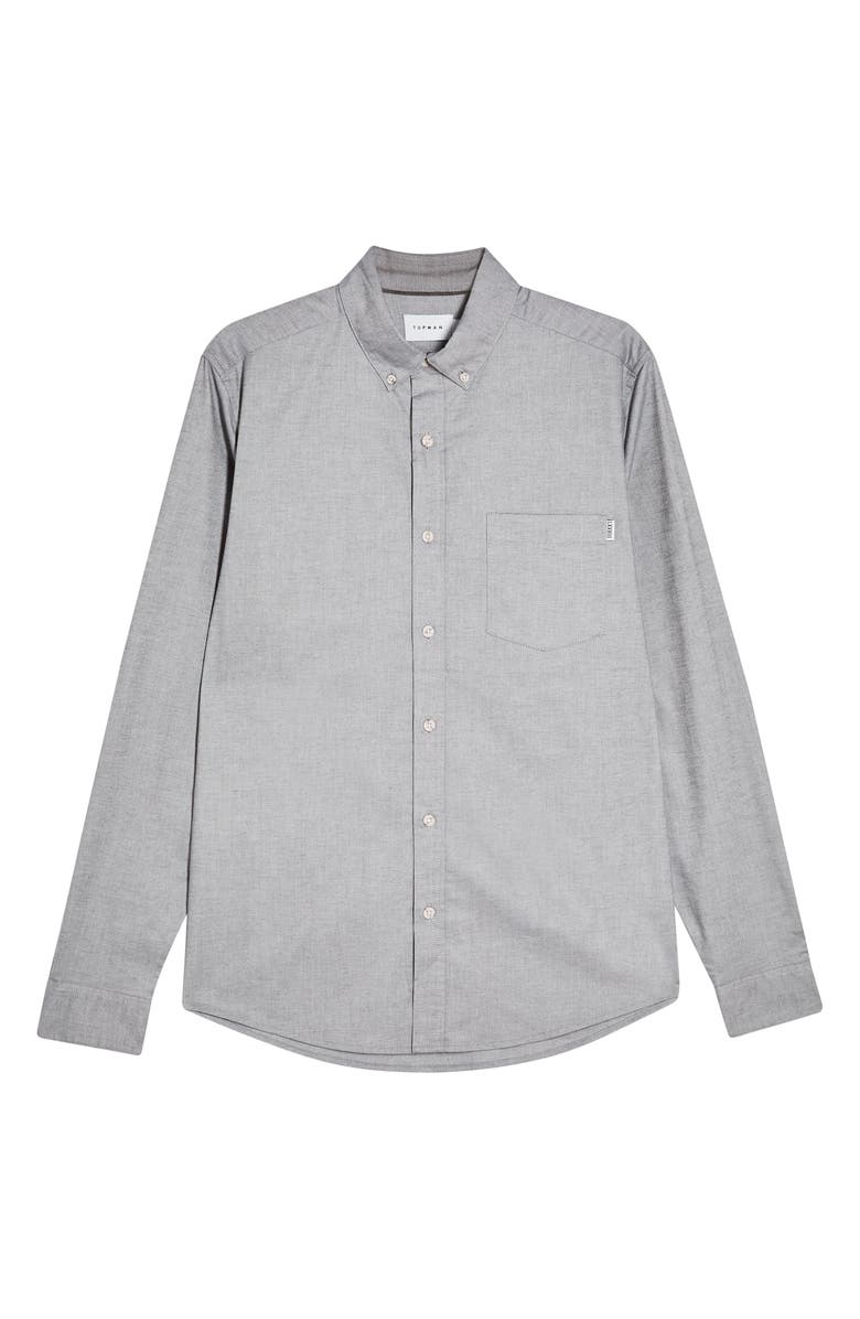 Topman Button-Down Oxford Shirt, Alternate, color, 