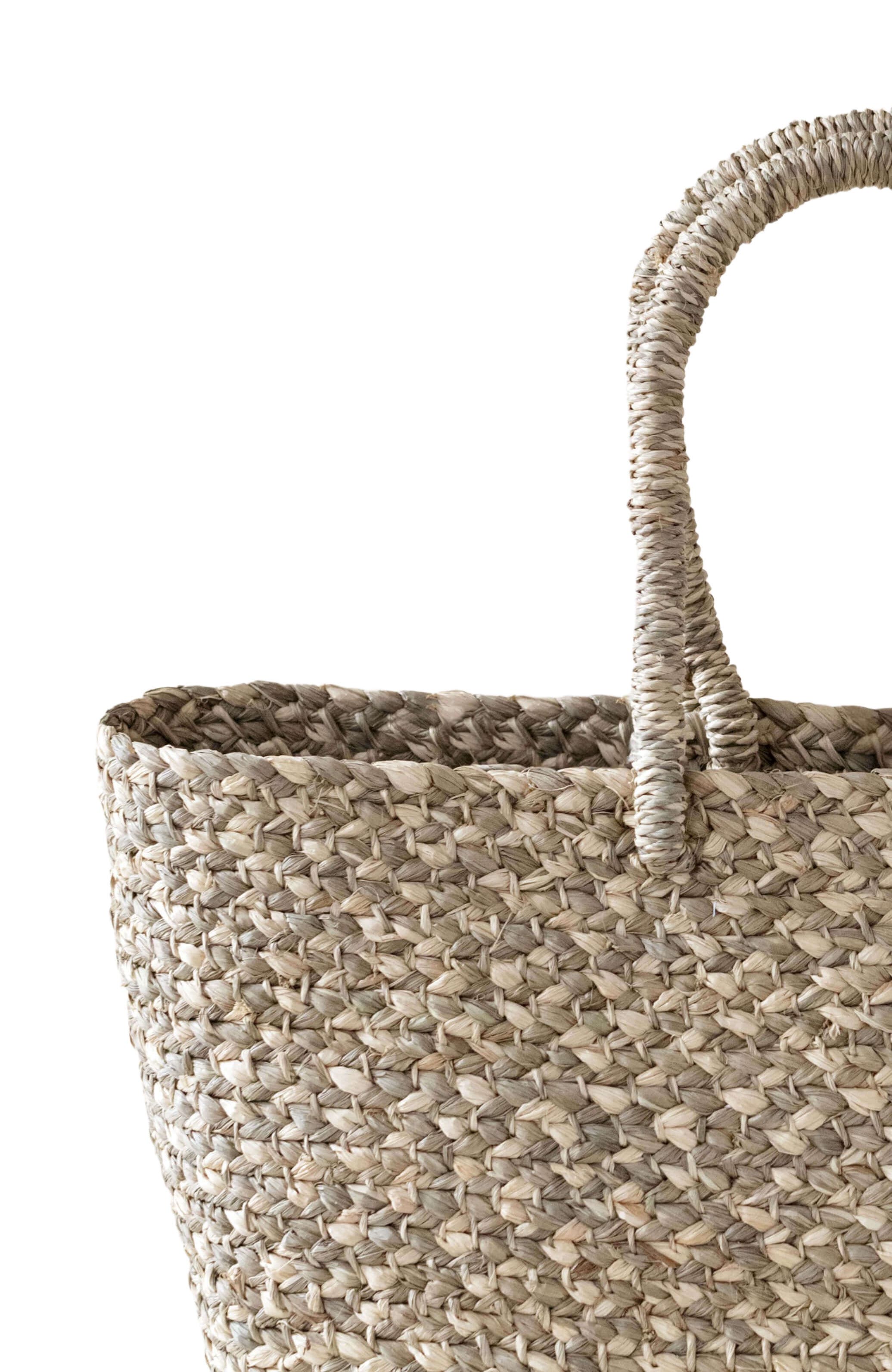 indego africa Braided Raffia Tote Sage and Natural, Alternate, color, Green And Natural