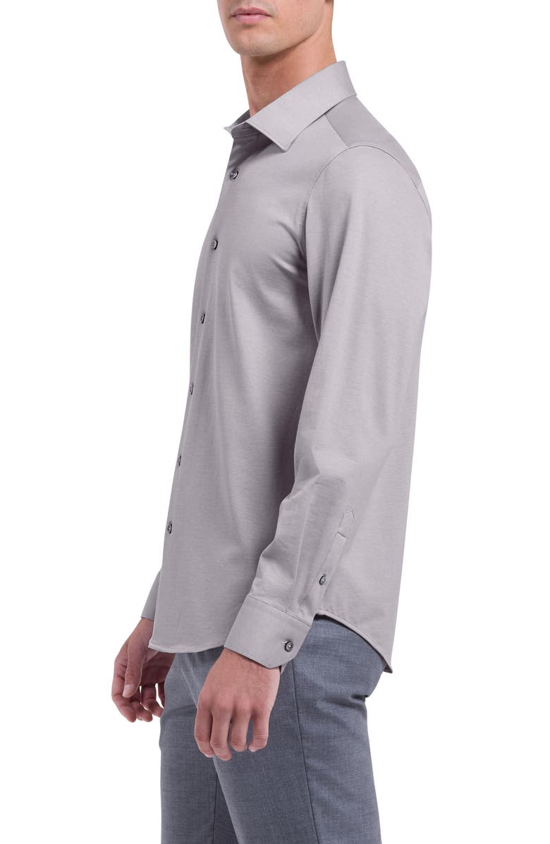 Bugatchi James OoohCotton<sup>®</sup> Button-Up Shirt, Alternate, color, Cement