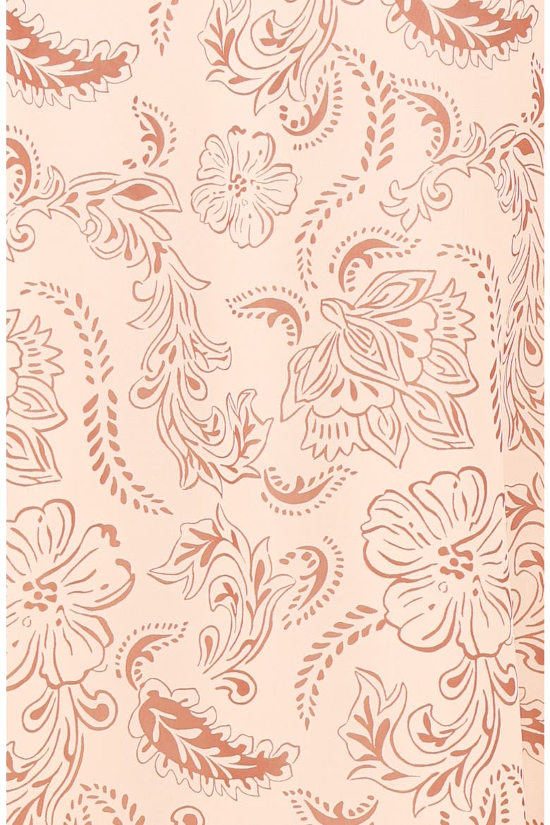 Riba Paisley Floral Long Sleeve Maxi Dress, Alternate, color, BROWN PAISLEY