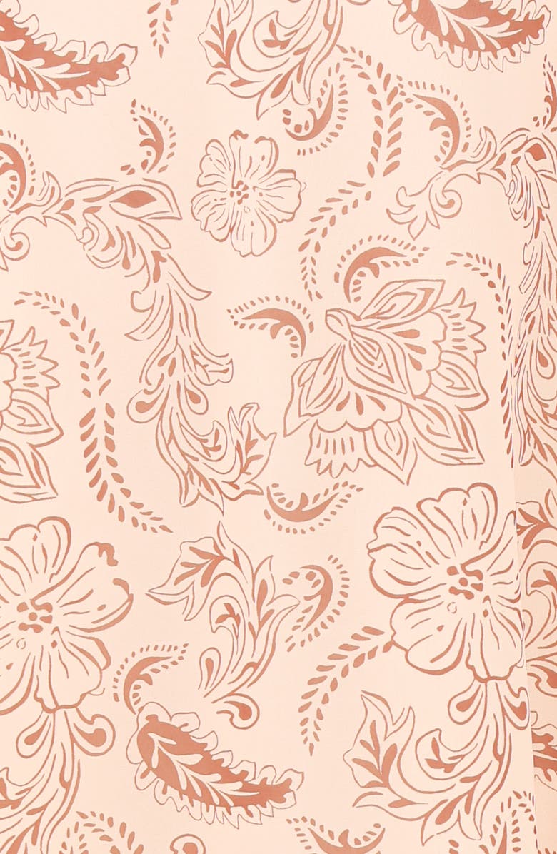 Petal & Pup Riba Paisley Floral Long Sleeve Maxi Dress, Alternate, color, Brown Paisley