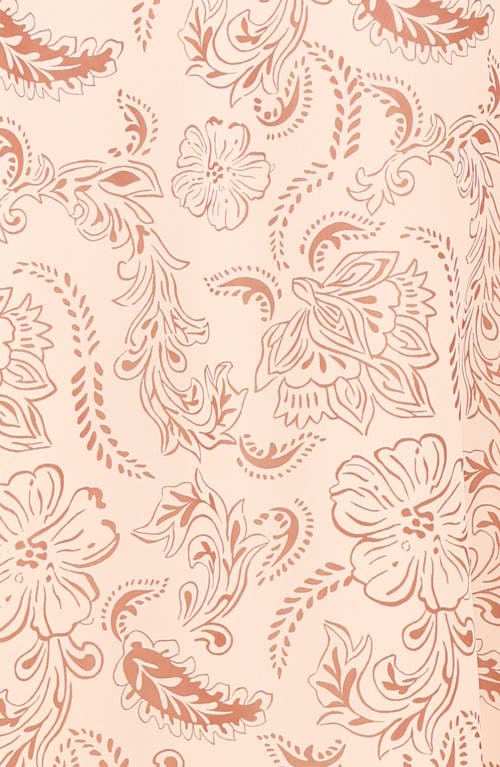 Petal And Pup Petal & Pup Riba Paisley Floral Long Sleeve Maxi Dress In Brown