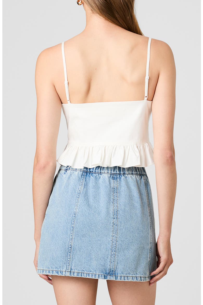 Lilah Ruffle Crop Camisole, Alternate, color, SUMMER WHITE