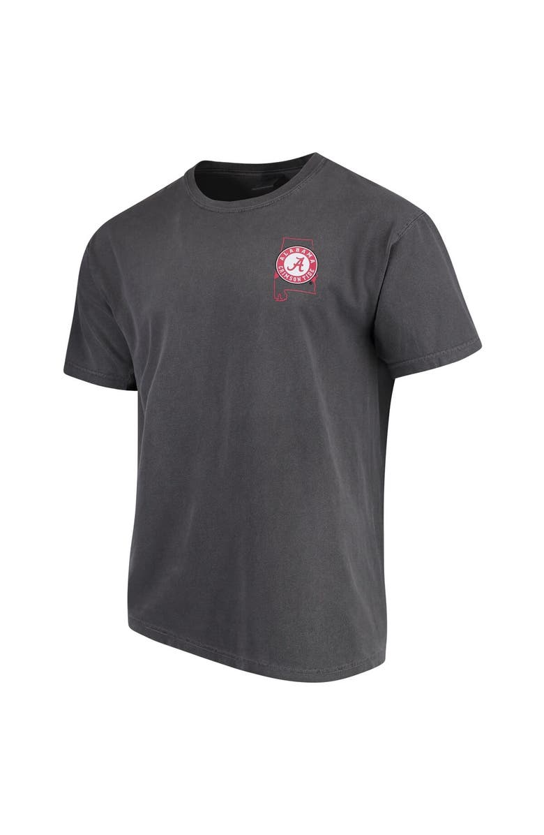 IMAGE ONE Men's Gray Alabama Crimson Tide Flag Local Comfort Color T-Shirt, Alternate, color, 