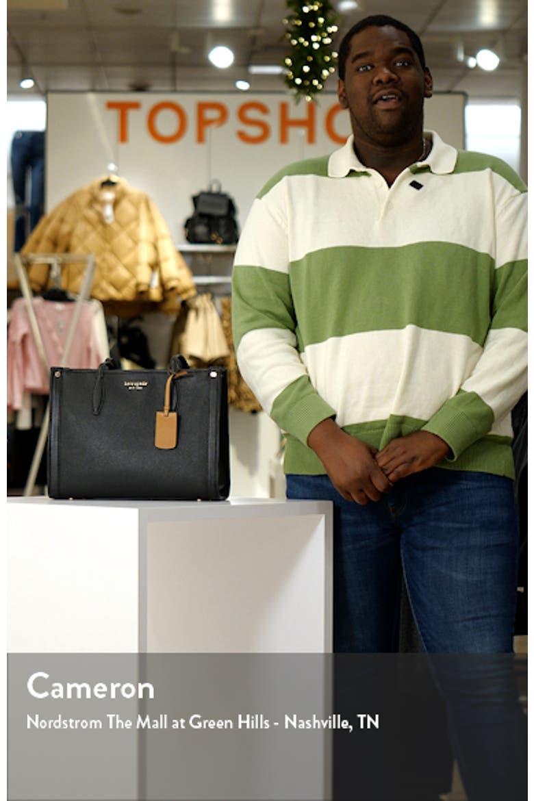 medium market leather tote video