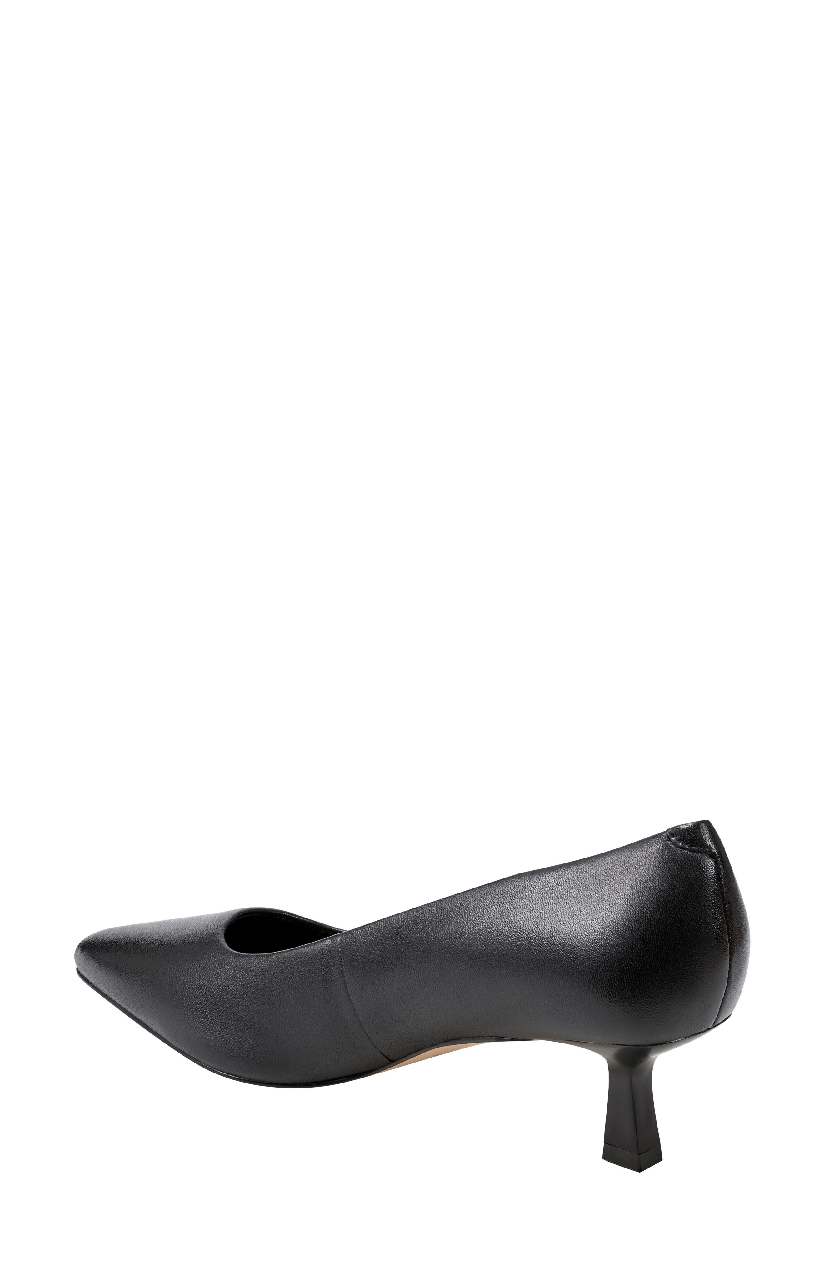 Marc Fisher LTD Kendri Pointed Toe Kitten Heel Pump, Alternate, color, Black