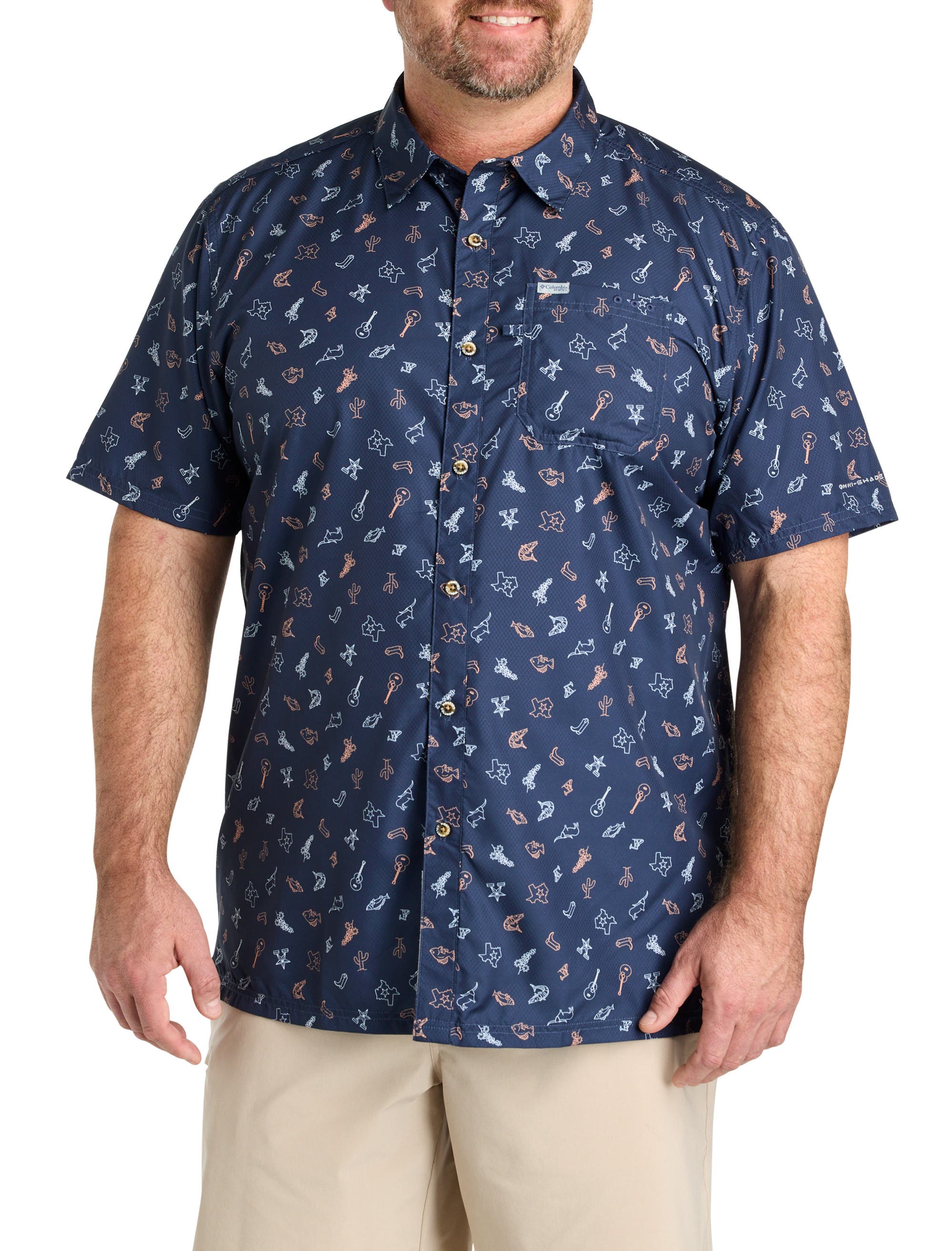 Big & Tall PFG Super Slack Tecas Sport Shirt - image 3