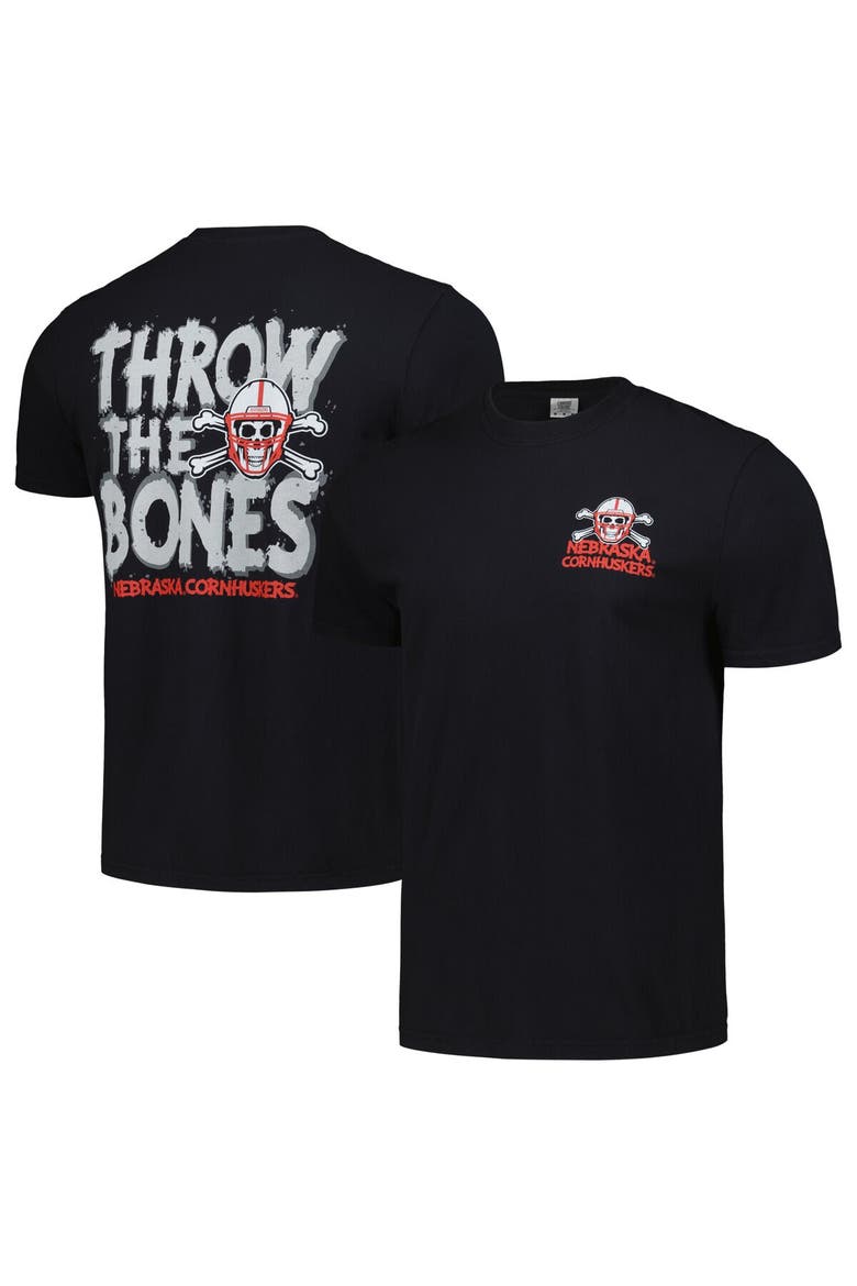 Unisex Black Nebraska Huskers Hyper Local Throw the Bones T-Shirt, Main, color, Black