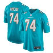 Nike Men's Nike Kayden Proctor Aqua Miami Dolphins 2026 NFL Draft First Round Pick No. 12 Team Game Jersey