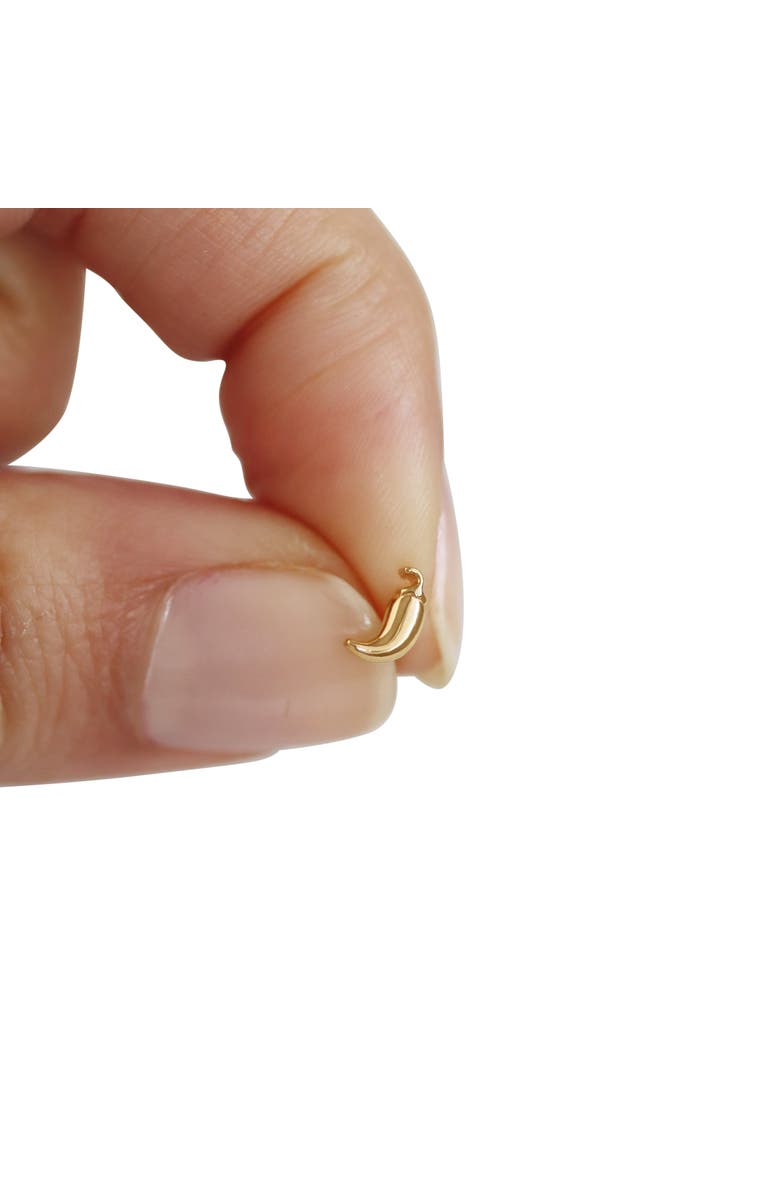 Whit Jewelry 14K Yellow Gold Chili Stud, Alternate, color, Gold - Butterfly Back