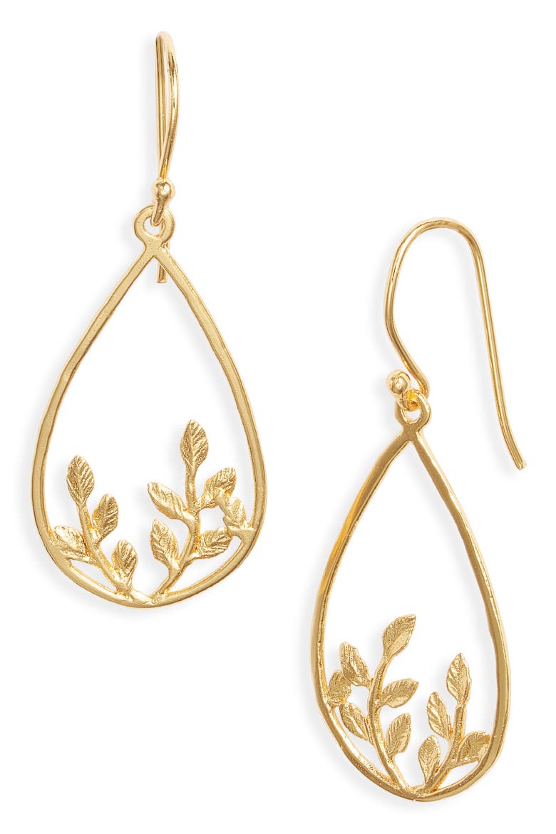 Eden Petite Teardrop Earrings, Main, color, GOLD