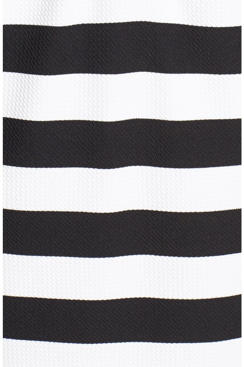 Stripe Shift Dress, Alternate, color, BLACK/ WHITE STRIPE