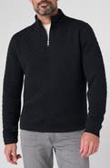 Liverpool Los Angeles Diamond Quilted Quarter Zip Pullover