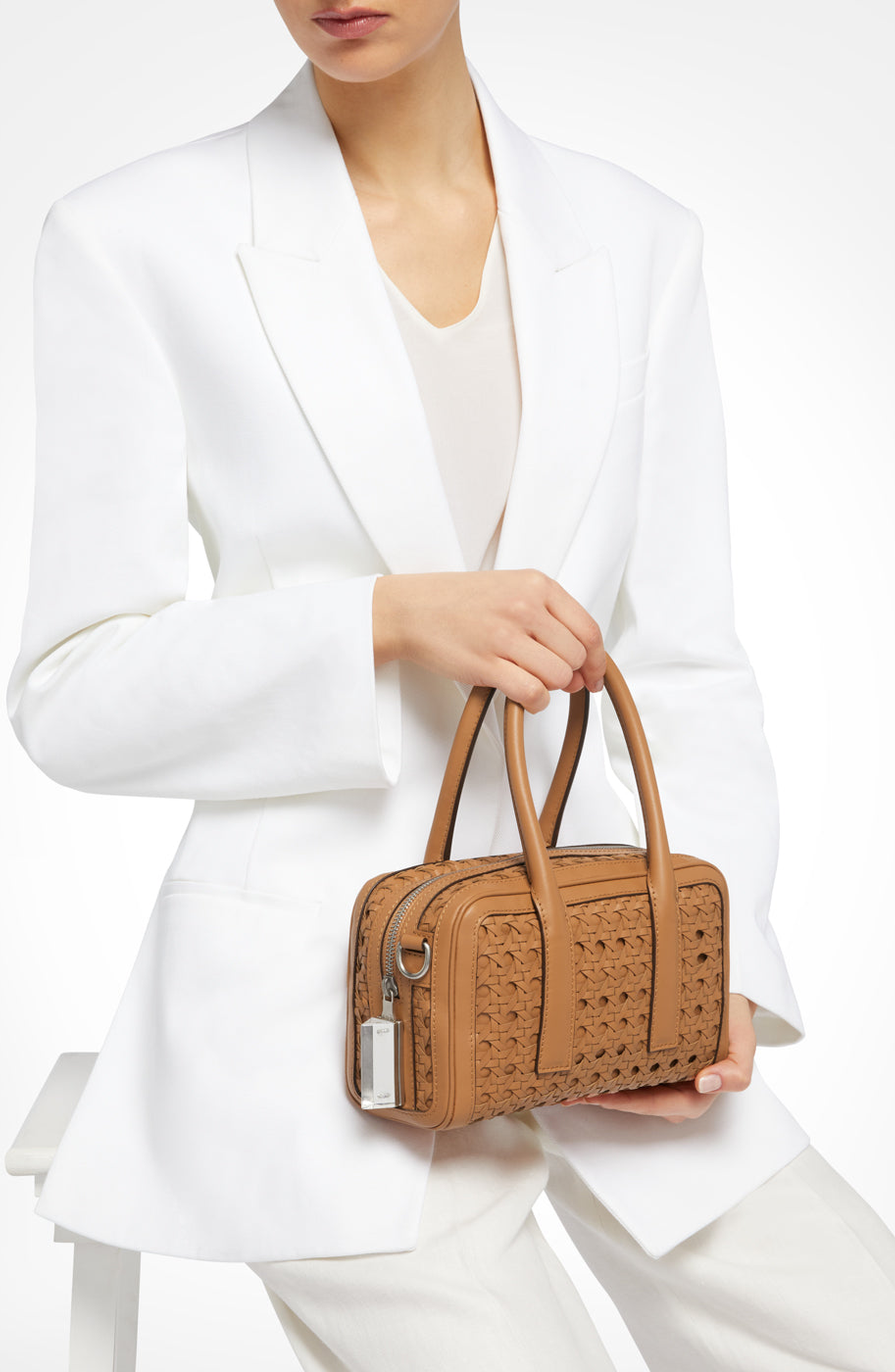 Cristallino Handbag, Alternate, color, Walnut