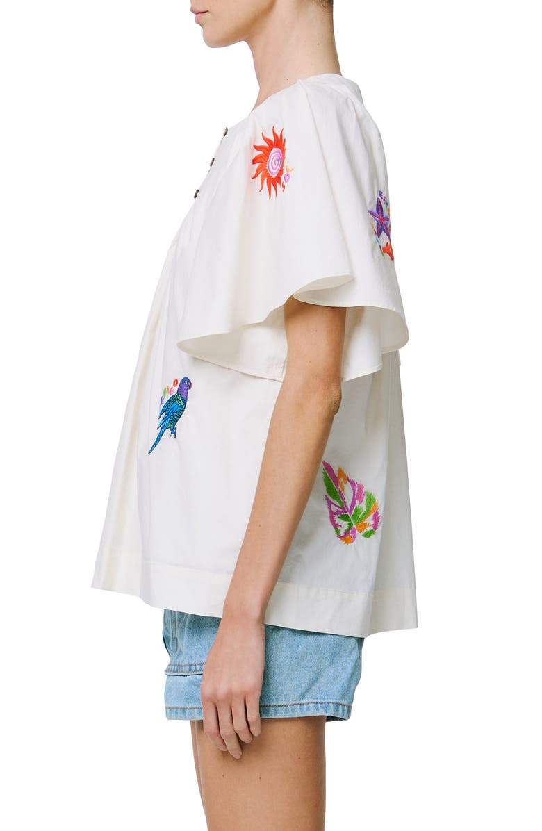 CIEBON Nathalie Woven Top, Alternate, color, Cream