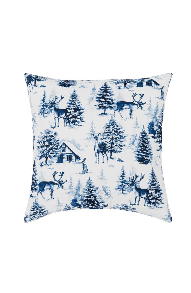 C&F Home Frasier Forest Pillow, 18" x 18", Main, color, Blue