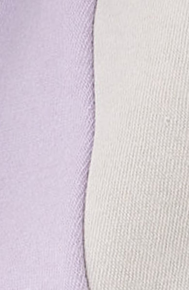 Threads 4 Thought Libby Colorblock Fleece Sweatshirt, Alternate, color, Lunar/ Foxglove