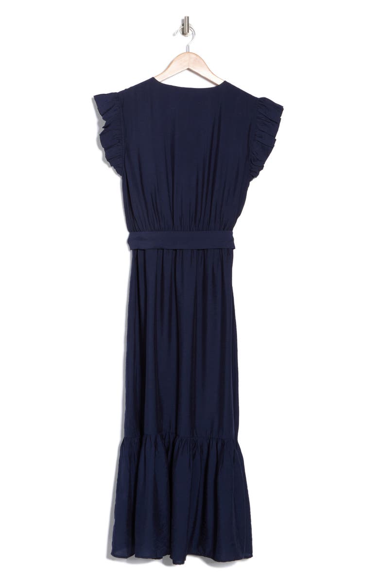 Sam Edelman Flutter Cap Sleeve Maxi Dress, Alternate, color,