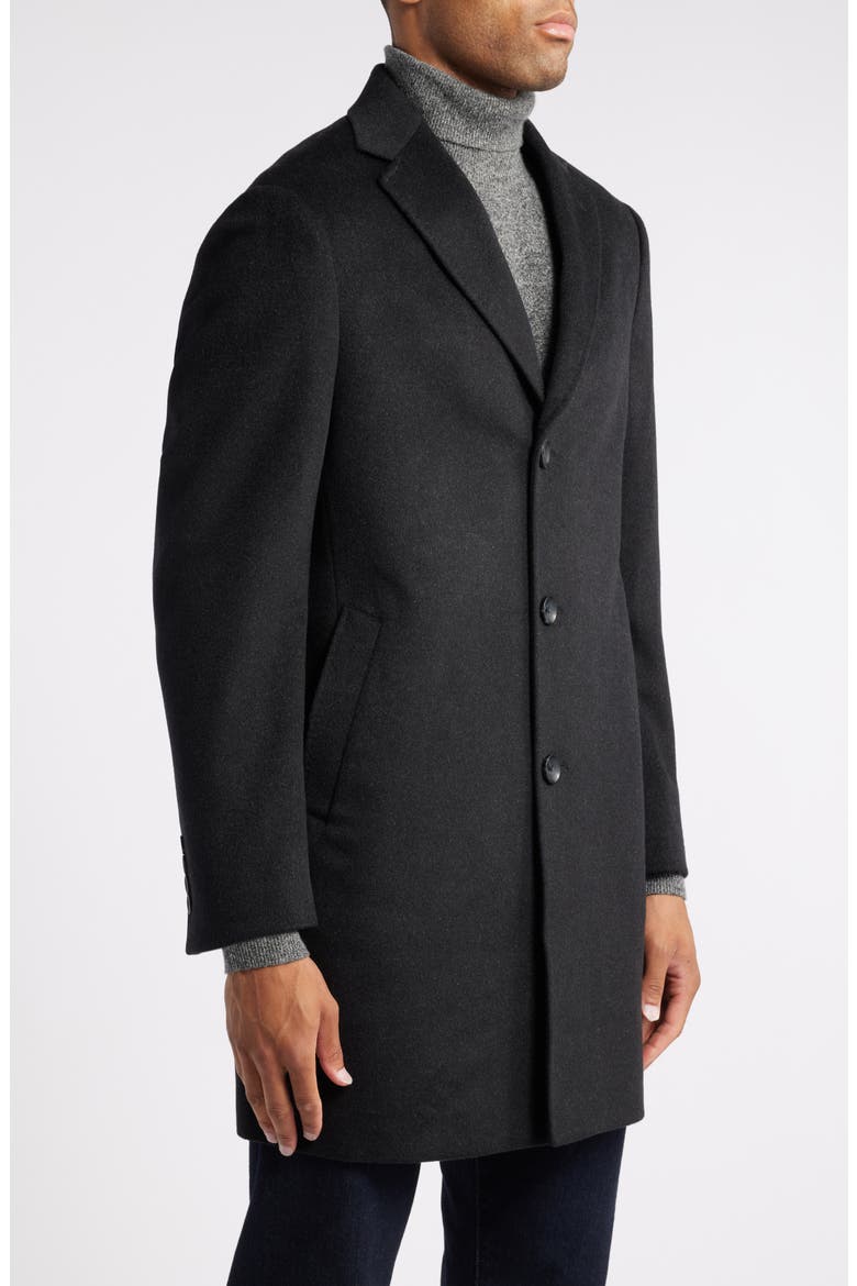 Cashmere Overcoat, Alternate, color, GREY DARK HEATHER