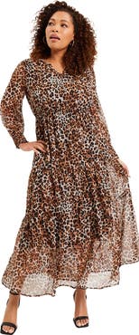 June + Vie Tiered Maxi Dress