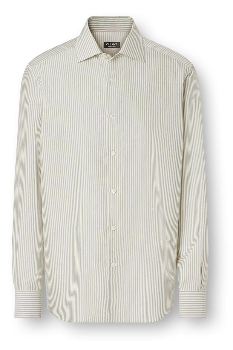 Silk Shirt, Alternate, color, PINE GREEN/ WHITE