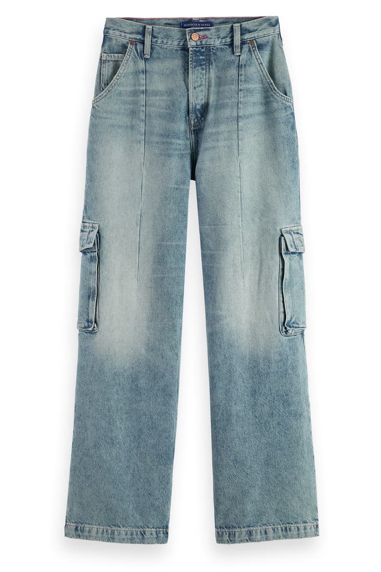The Deep Wide Leg Cargo Jeans, Alternate, color, ROLLING ROAD