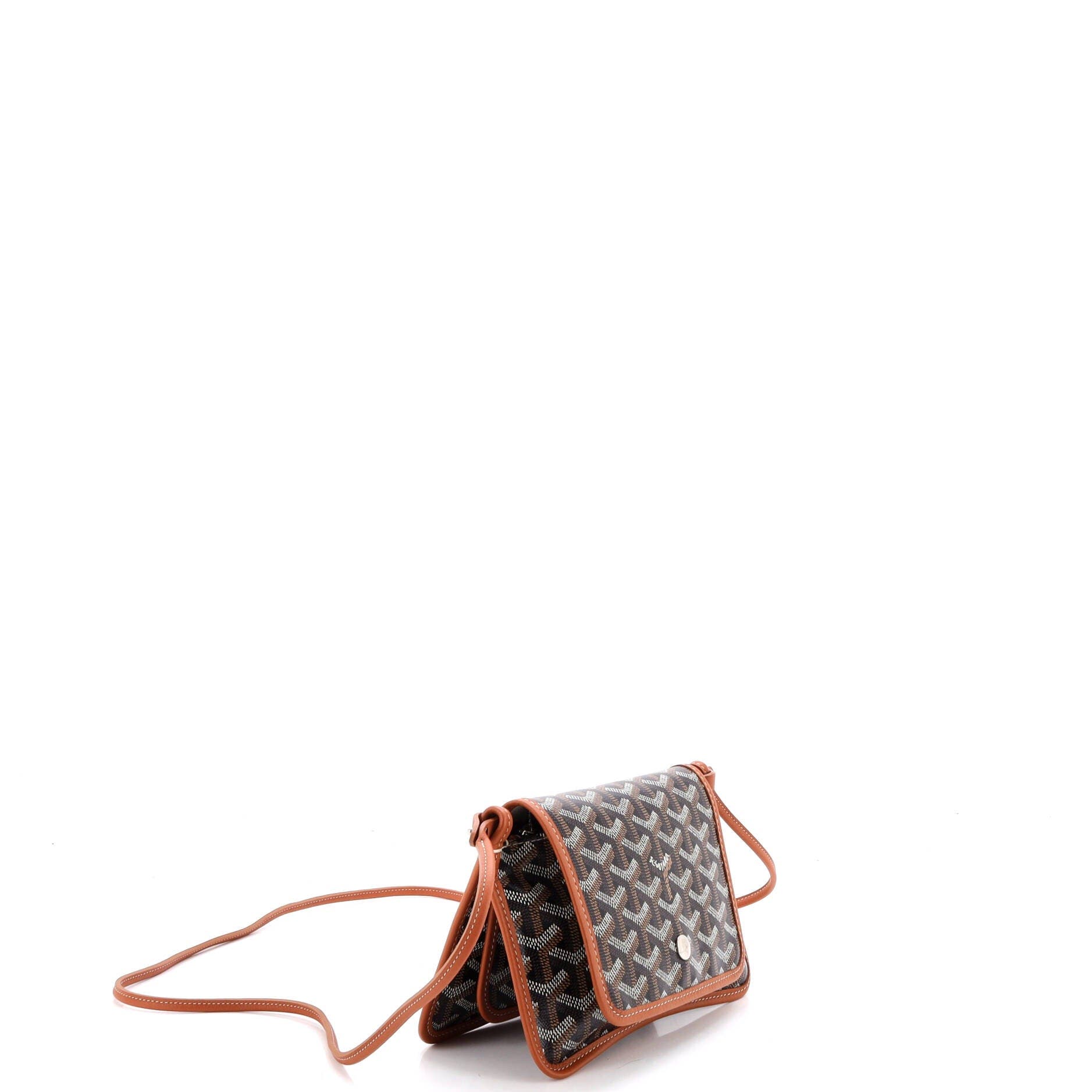Plumet Clutch Wallet Coated Canvas, Alternate, color, Brown