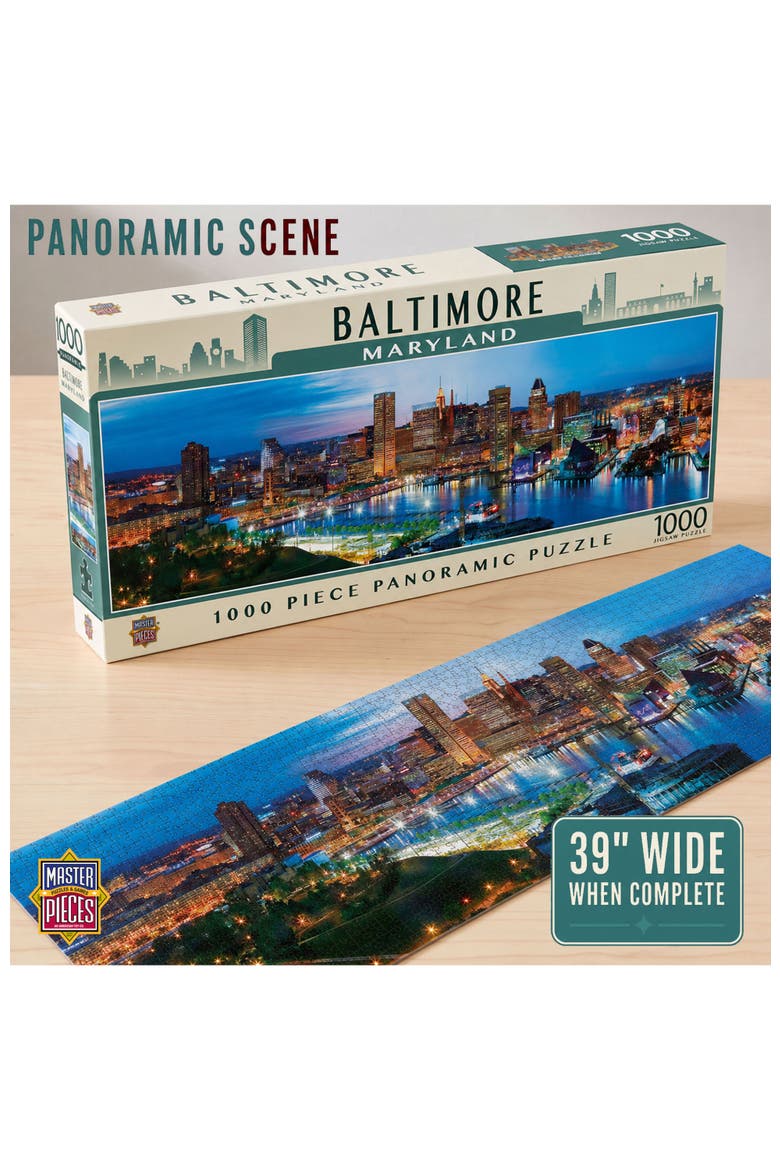 Baltimore 1000pc Panoramic Puzzle, Alternate, color, Multicolor