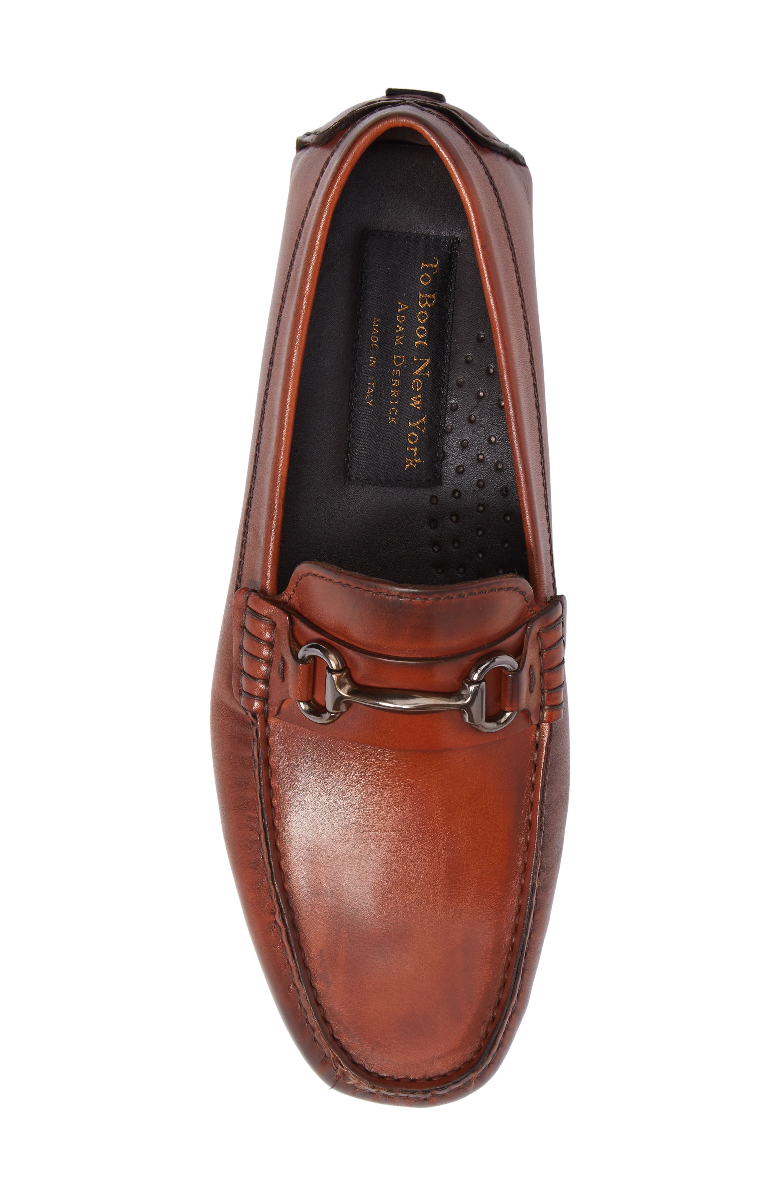 TO BOOT NEW YORK Del Amo Driving Shoe, Alternate, color, Cognac