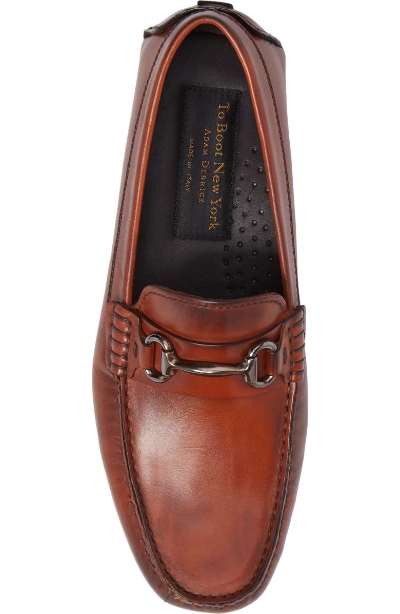 TO BOOT NEW YORK Del Amo Driving Shoe, Alternate, color, Cognac